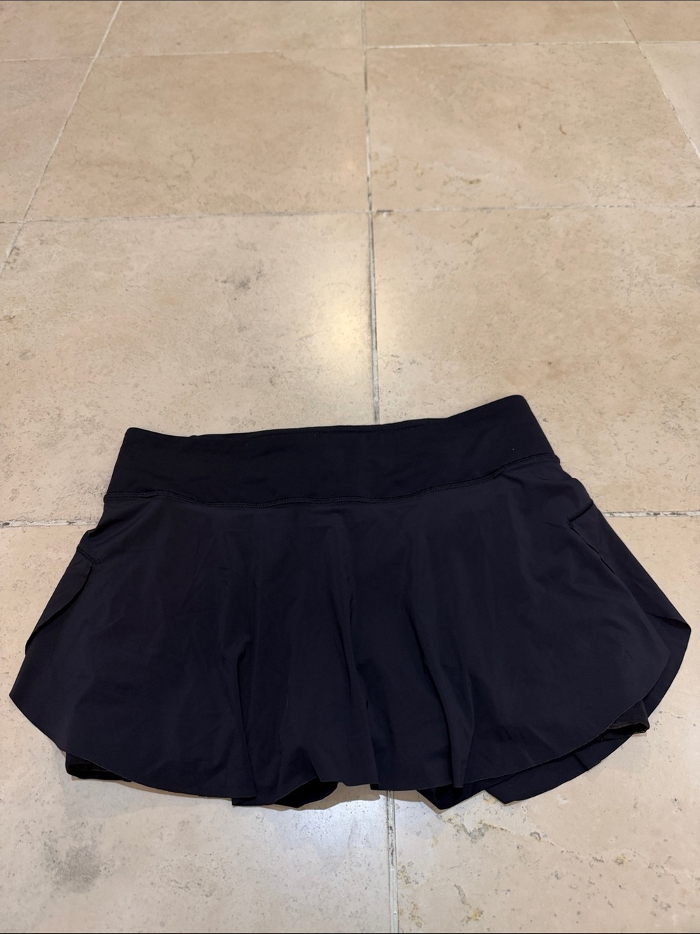 lululemon athletica Black Athletic Skort with Built-In Shorts